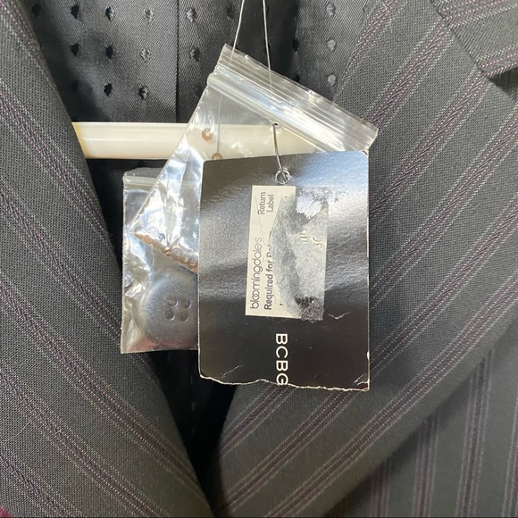 BCBG Max Azria Black pinstripe Blazer Sz S NWT - Picture 5 of 6